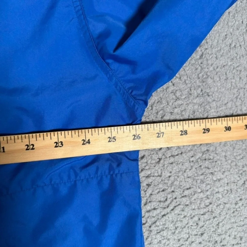 Vintage Adidas Windbreaker Mens XL Blue Pullover Vented Snap Lightweight Logo‎